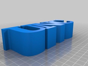 unc bloque de letras otros personalizado 3d print model - Mito3D