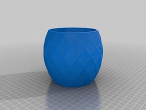 polygon vase fat decor customized 3d print model - Mito3D