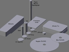 forma esterna libreria del volume 1 altri batteria cd la moneta dvd spazio negativo wiimote 3d print model - Mito3D