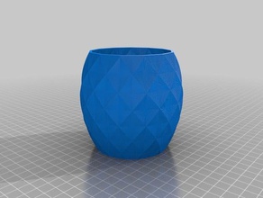 Fett vase Dekor angepasst 3d print model - Mito3D