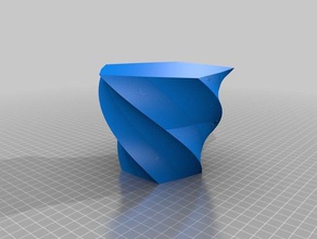 il mio personalizzato stelle ellispe poligono vaso penna di fiori creatore arredamento 3d print model - Mito3D