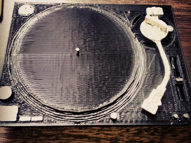 technics 1200 props dj model scratch sketchup table technique turn turntable 3D print model - Mito3D