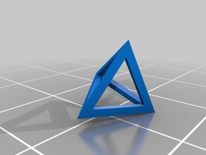 tetraedro 33 recorte arte da matemática personalizado 3d print model - Mito3D