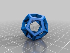 dodecaedro 25 de corte arte da matemática personalizado 3d print model - Mito3D