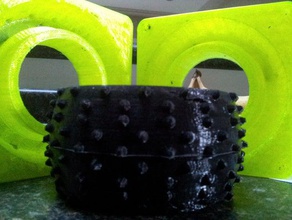 truggy tire mold rc Fahrzeuge cast oogoo 3d print model - Mito3D