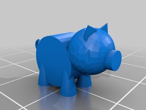 beginnings pig 3d printing 3d print model - Mito3D