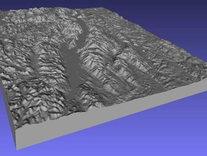 lake george new york learning 3d map maps geodesy geography raised relief topographical topography 3d print model - Mito3D