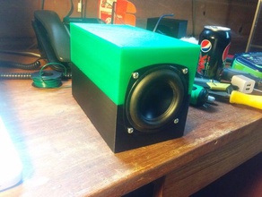 speakergen audio customizer enclosure loudspeaker speakers stereo subwoofer 3d print model - Mito3D