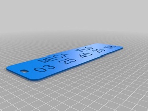 meu personalizados personalizador versão de etiqueta bagagem organização 3d print model - Mito3D