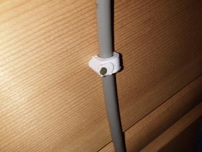 de la pared del soporte cable uñas reemplazo partes 3d print model - Mito3D