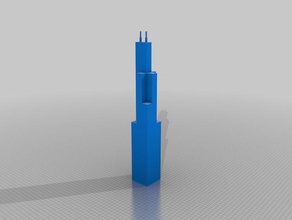 willis tower 3d printing 3d print model - Mito3D