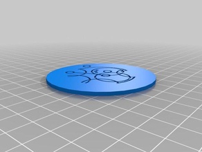 meu personalizados circular gallifreyan moeda moedas emblemas 3d print model - Mito3D