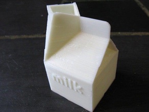 milk carton other 3d container fave model 3d print model - Mito3D