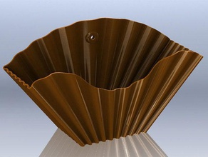 groovy coffee filter holder household supplies coffe 3d print model - Mito3D