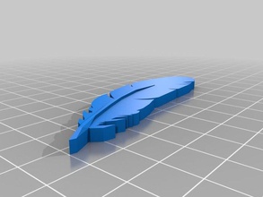 feather accessories extrusion 3d print model - Mito3D