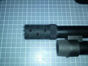 dummy breacher choke tokyo marui m870 airsoft-shotgun - Spielzeug Spiel Zubehör flash hider 3d print model - Mito3D