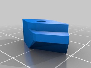 rhombus ön, orta kısmında aluprofiles somun parçalar t-somun 3d print model - Mito3D