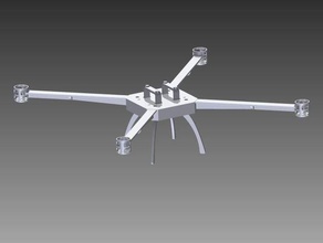 ubseans quadrotor Rahmen rc Fahrzeuge gopro quadcopter bis 3d print model - Mito3D
