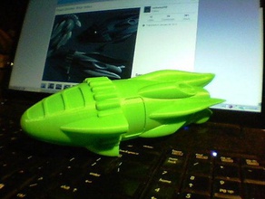 flash gordon barco redux vehículos modelo espacio la nave espacial 3d print model - Mito3D