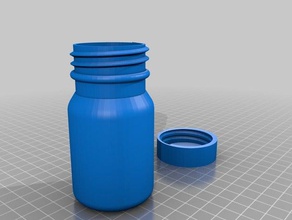 meine angepasste sksbottle Container 3d print model - Mito3D