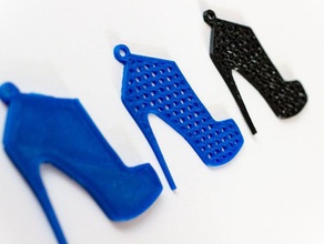 yüksek topuk tronchetto Anahtarlık çekicilik topuklar ayakkabı stiletto kadın 3d print model - Mito3D