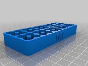 aaa bandeja da bateria completa recipientes personalizado 3d print model - Mito3D