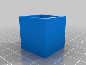 25mm calibration cube empty top 3d printing tests metric 3d print model - Mito3D
