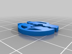 mi personalizar la mitad del corazón monograma colgante de bp joyería 3d print model - Mito3D