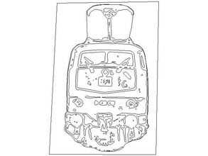 db 103 cookie cutter kitchen dining locomotive train 3d print model - Mito3D