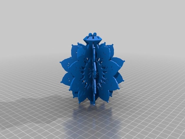 o meu corte de papel do floco neve 1 decoração personalizado 3D print model - Mito3D