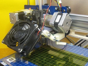 schnell austauschbarer Lüfter-Halter 3d Drucker - Zubehör 3d-Drucker Kühlung hadron ord bot 3d print model - Mito3D