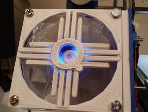 quelab zia 80 mm fan ızgarası elektronik 3d print model - Mito3D