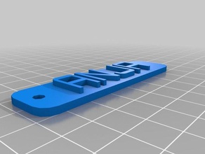 anja schluesselanhaenger namensschild 3d de l'impression personnalisé 3d print model - Mito3D