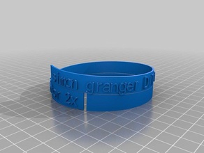 il mio personalizzato spirale poesia bracciale mark 2 art su misura 3d print model - Mito3D