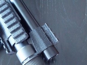 picatinny rail devant la vue de base tokyo marui m870 breacher airsoft fusil chasse jouet jeu accessoires 3d print model - Mito3D