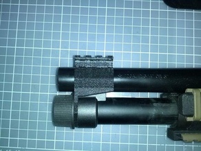 picatinny-schiene front sight base tokyo marui m870 breacher airsoft-shotgun - Spielzeug Spiel Zubehör 3d print model - Mito3D