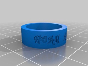 newer ring rings customized 3d print model - Mito3D
