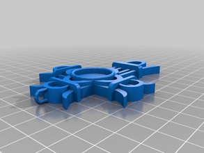 ciondolo croce accessori sketchup 3d print model - Mito3D