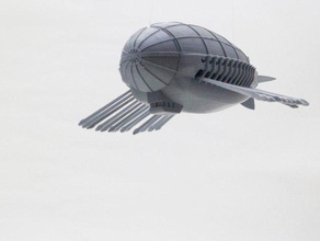 modular snap-fit airship trireme upgrade vehicles boat model snapfit toy 3d print model - Mito3D