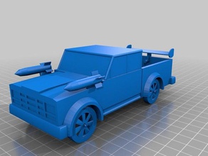 zırhlı kamyon oyuncaklar oyunlar özelleştirilmiş 3d print model - Mito3D
