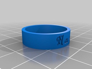 nan les anneaux personnalisé 3d print model - Mito3D