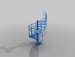 spiral stair other 3d print model - Mito3D