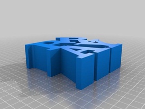 meu word personalizados escultura orar esculturas 3d print model - Mito3D