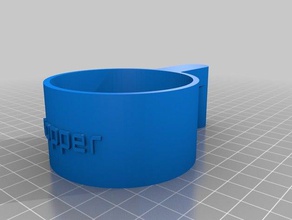 my customized pet food scoop copper pets 3d print model - Mito3D