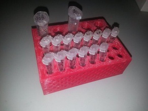 mixed eppendorf tube tray biology science 3d print model - Mito3D