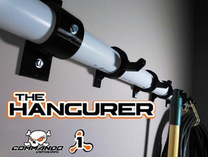 hang&uumlrer uber cool adjustible utility hanger thing household garage hangurer 3d print model - Mito3D