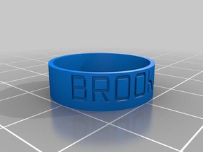 brook-ring yüzük özelleştirilmiş 3d print model - Mito3D