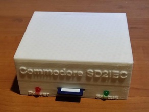 commodore 64 128 sd2iec-Gehäuse computer c128 c64 3d print model - Mito3D