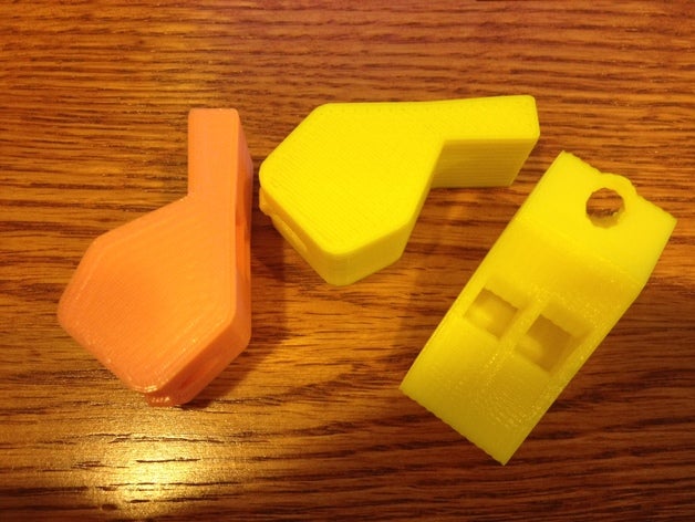 remixed multi-tone whistle other bi-tone pea-less pealess safety two-tone 3D print model - Mito3D