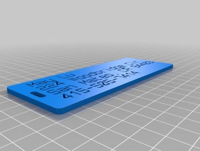 my customized customizer version luggage label may organization 3d print model - Mito3D